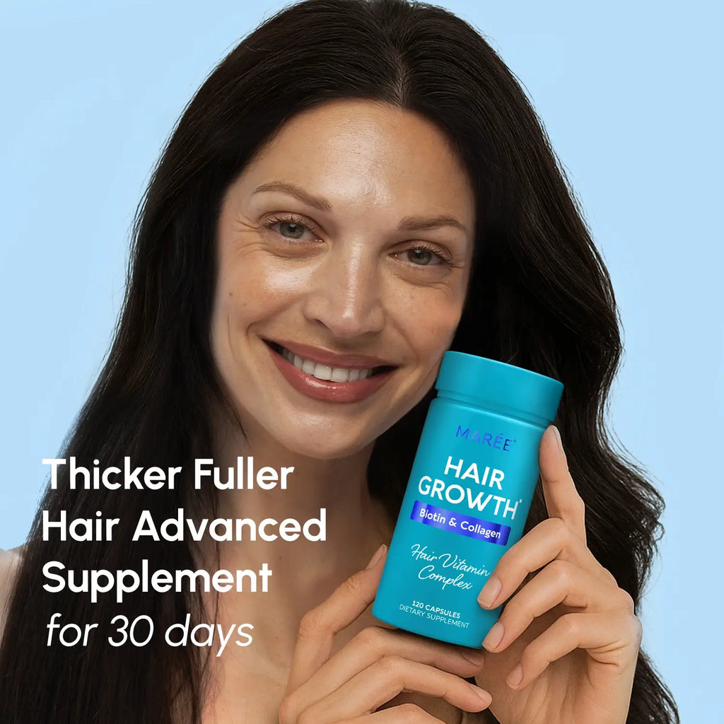 Maree Biotin & Collagen Hair Growth Complex — detail close-up