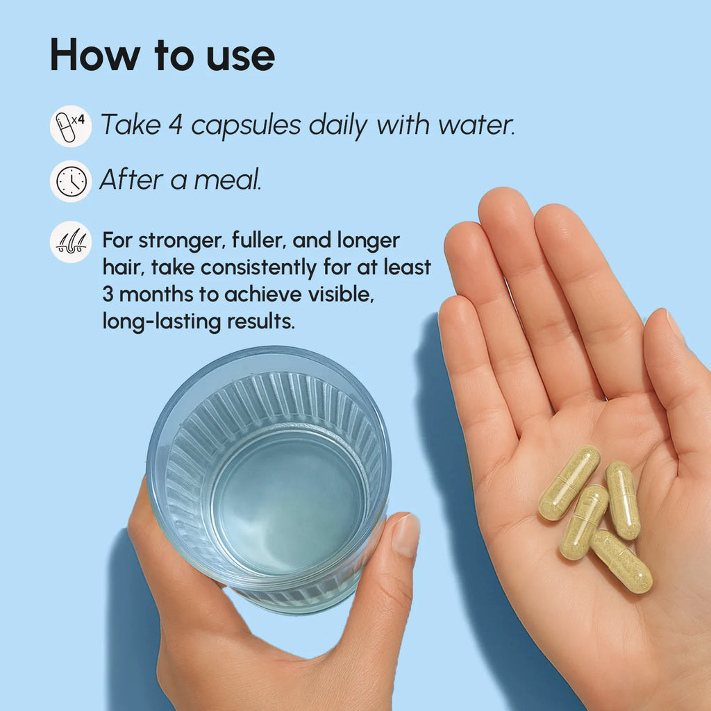 Maree Biotin & Collagen Hair Growth Complex — back view