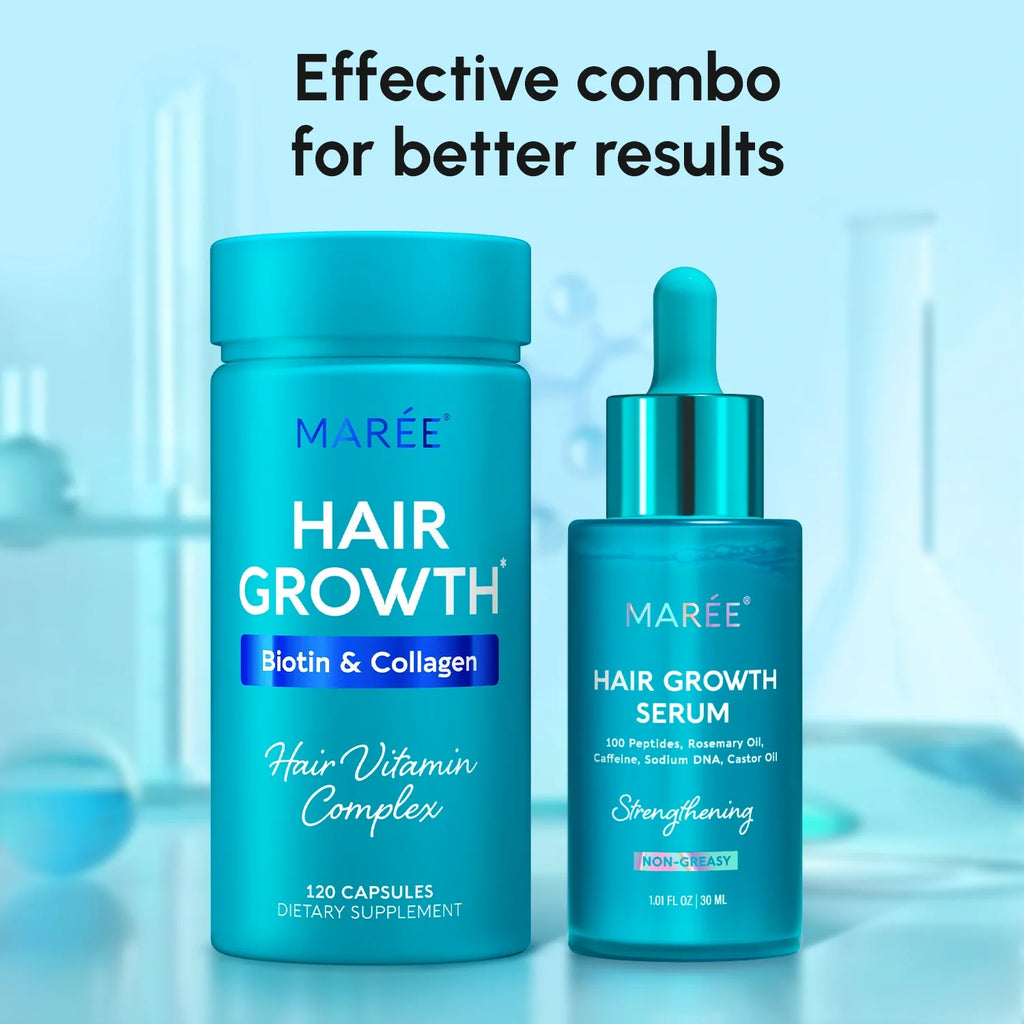 Maree Biotin & Collagen Hair Growth Complex — in-use photo