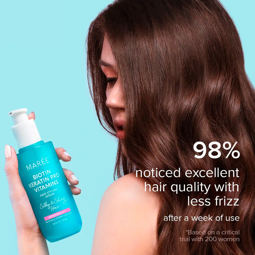 Maree Keratin Oil Serum for Dry & Damaged Hair — detail close-up