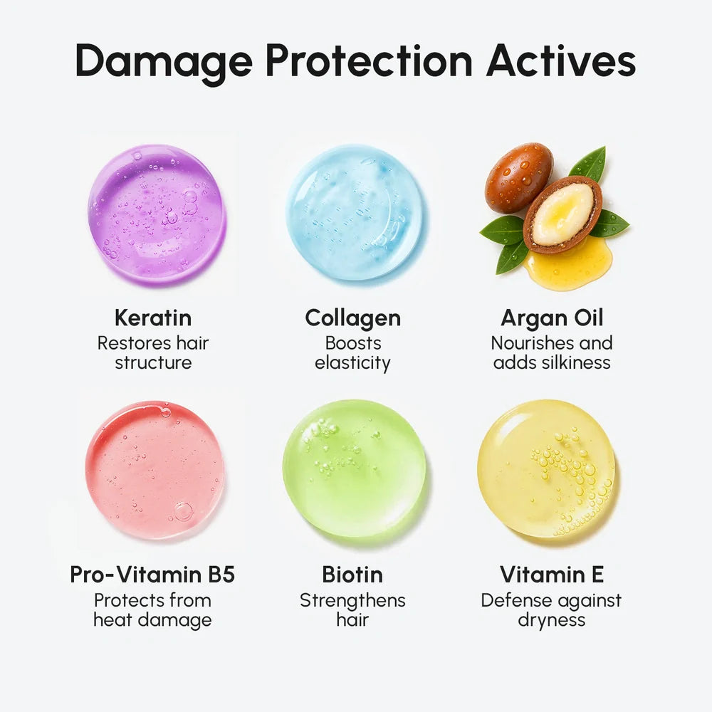 Maree Heat Styling Protective Hair Spray — in-use photo