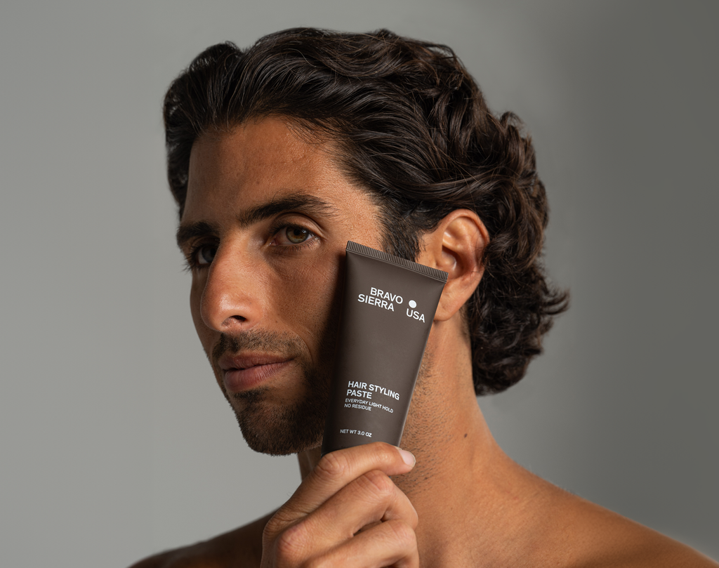 Bravo Sierra Hair Styling Paste — tactical grooming kit lifestyle