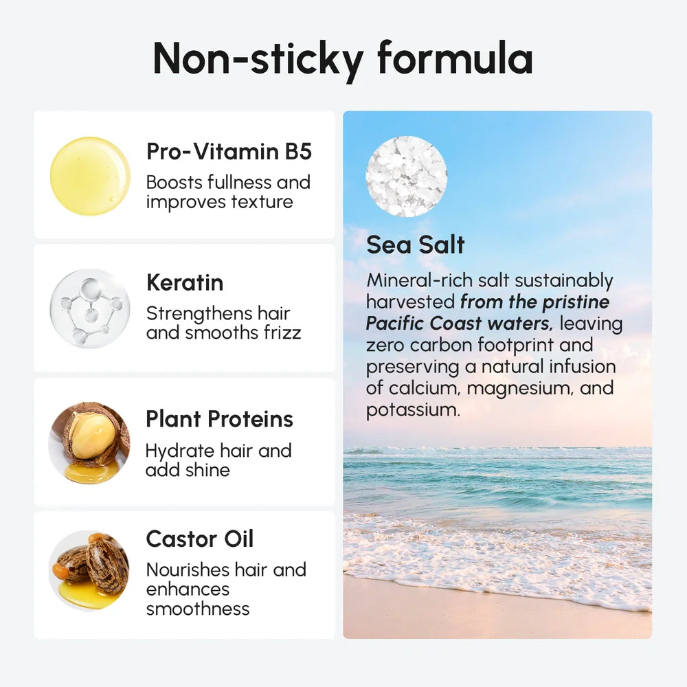 Maree Keratin & Sea Salt Hair Texturizer — side view