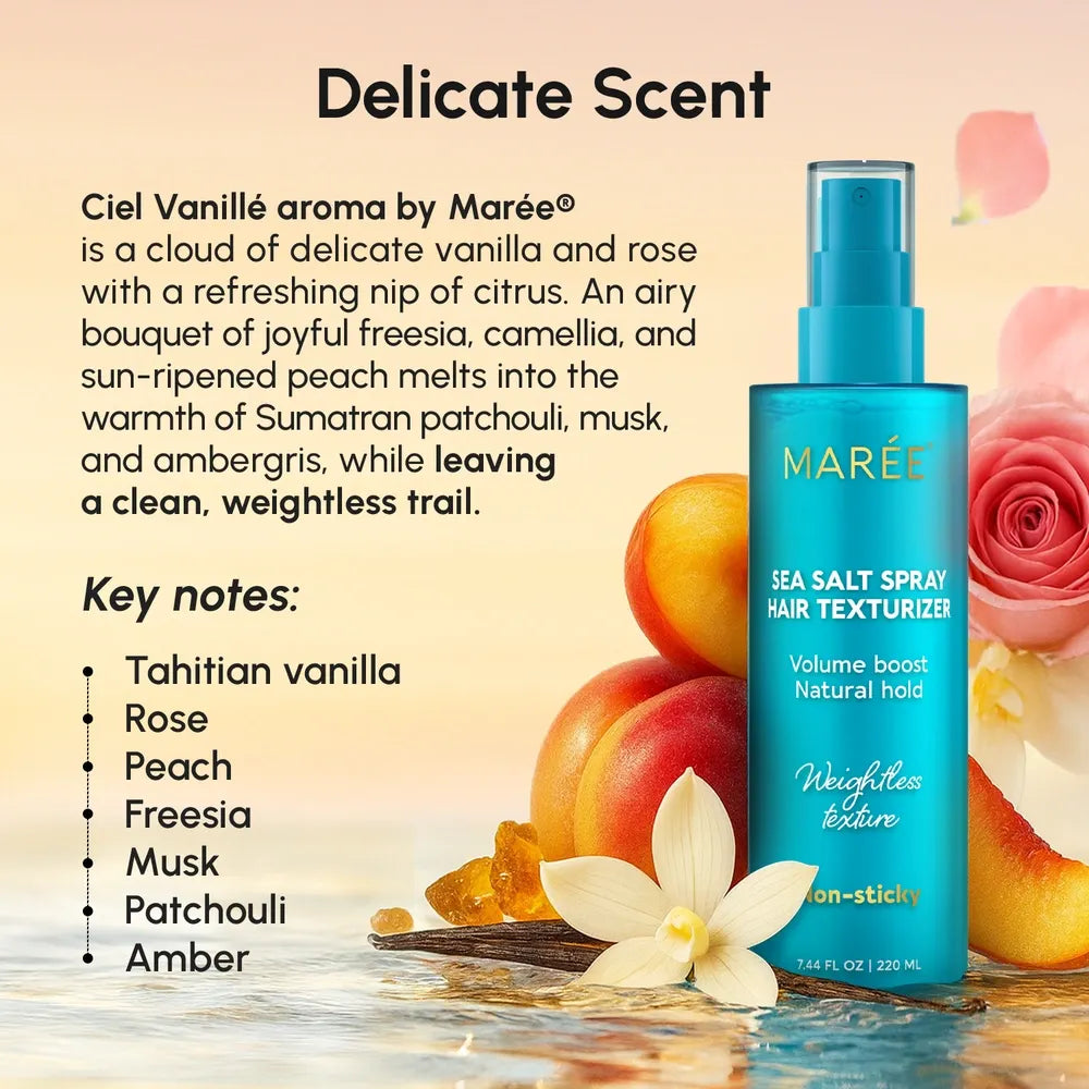 Maree Keratin & Sea Salt Hair Texturizer — back view