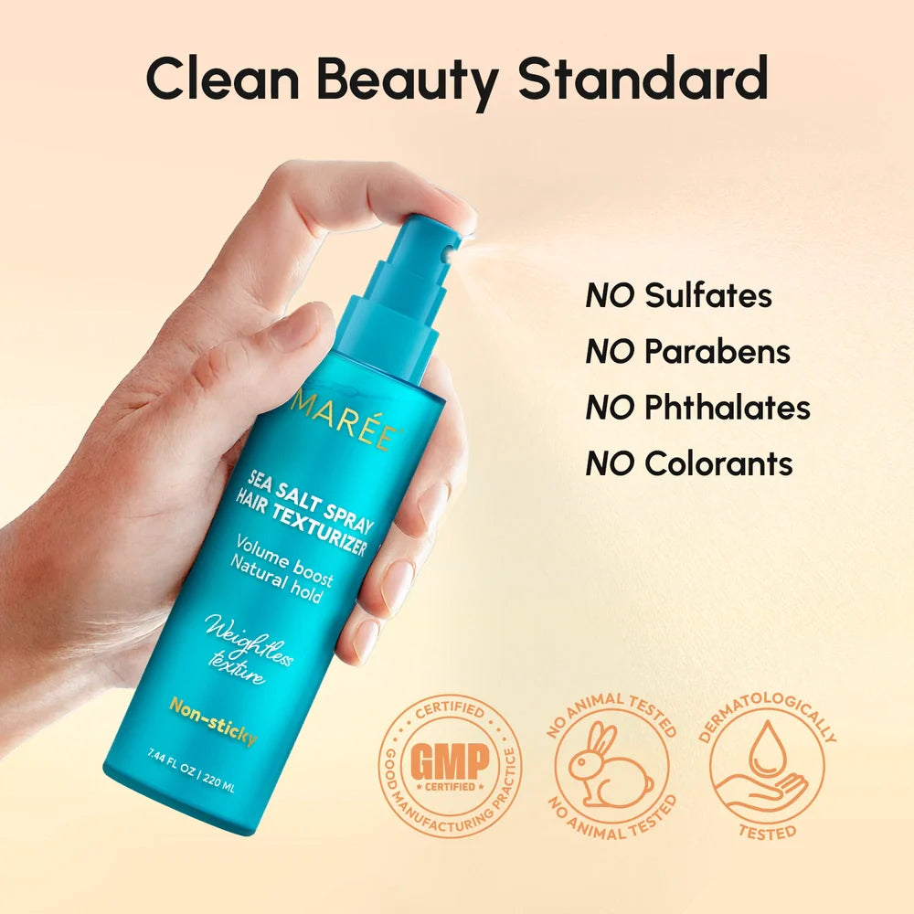 Maree Keratin & Sea Salt Hair Texturizer — in-use photo