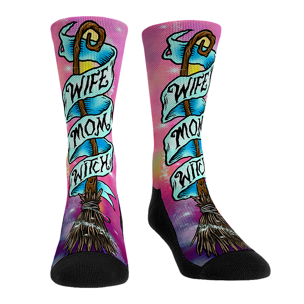 Rock 'Em Socks Rock 'Em Socks Wife, Mom, Witch — main product shot