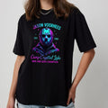 Pasimax Halloween Neon Horror Characters Shirt — main product shot