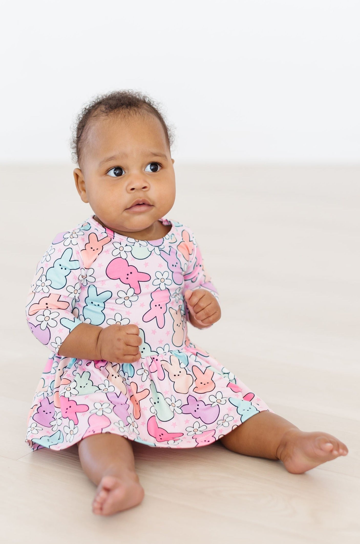 Mila & Rose ® Hangin with My Peeps Twirl Bodysuit — side view
