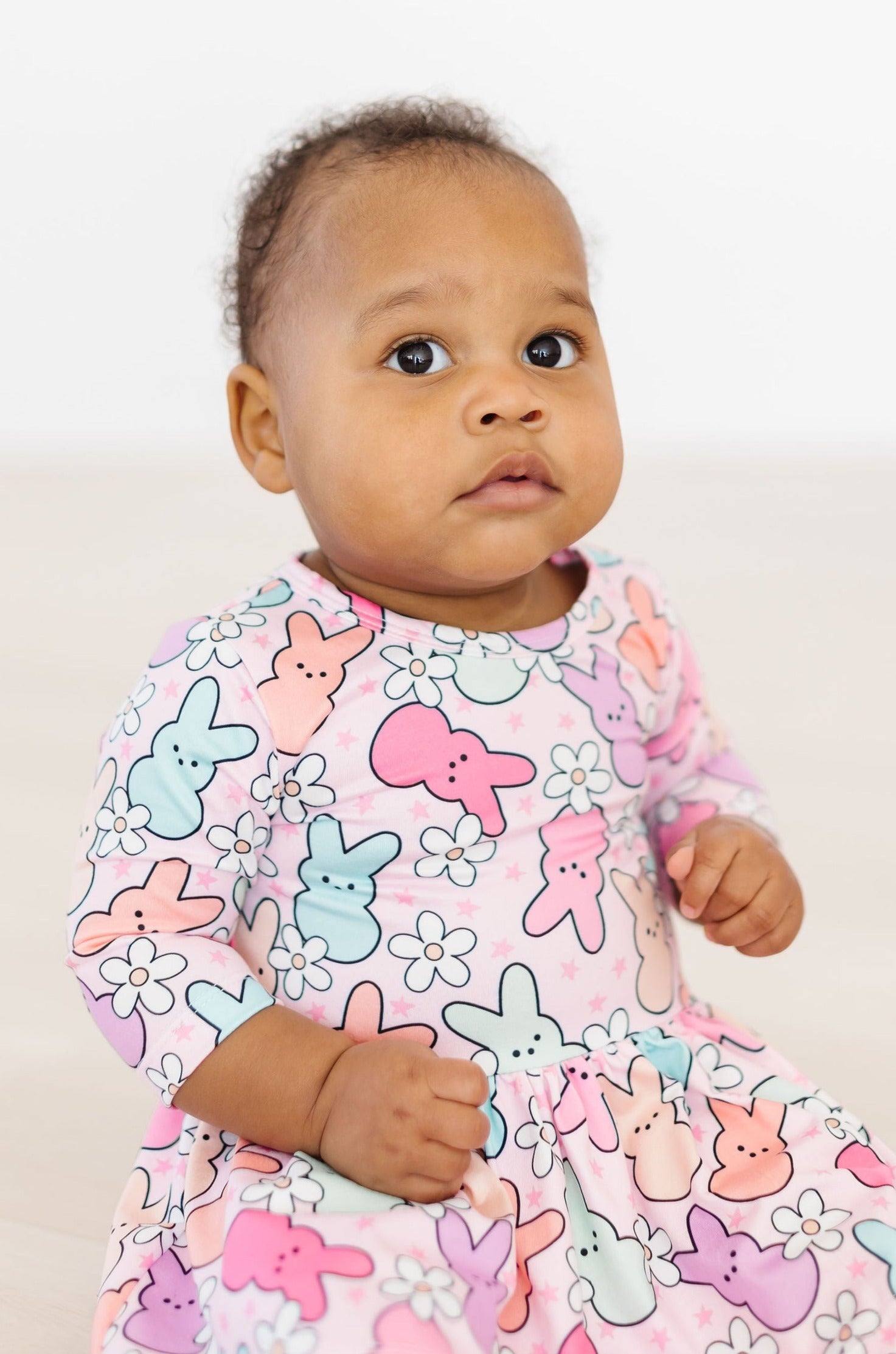 Mila & Rose ® Hangin with My Peeps Twirl Bodysuit — color detail