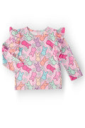 Mila & Rose ® Hangin with My Peeps L/S Ruffle Tee — main product shot