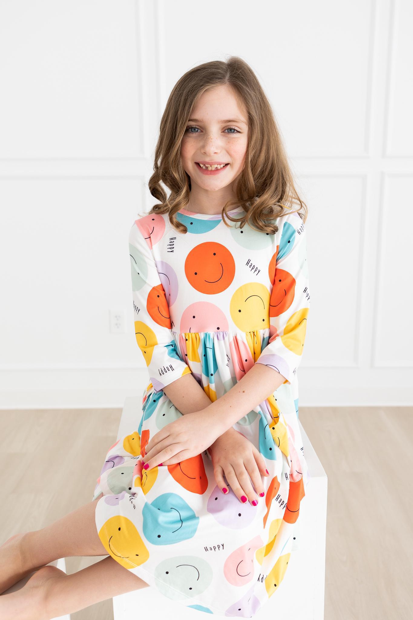 Mila & Rose ® Happy Days 3/4 Pocket Twirl Dress — in-use photo
