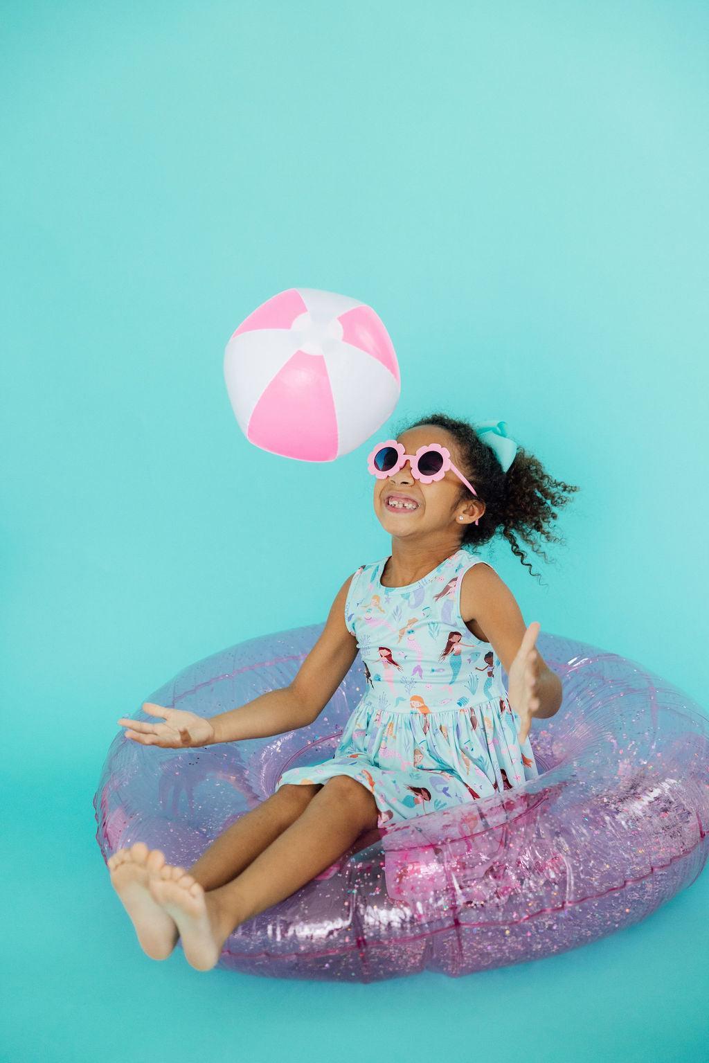 Mila & Rose ® Happy as a Clam Tank Twirl Dress — back view