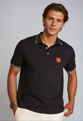 Buki Happy Polo Shirt - Black — main product shot