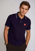 Buki Happy Polo Shirt - Navy — main product shot