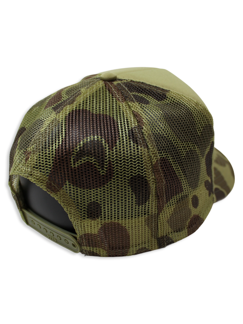 Luckless Outfitters Laugh & Giggle Trucker Hat — side view
