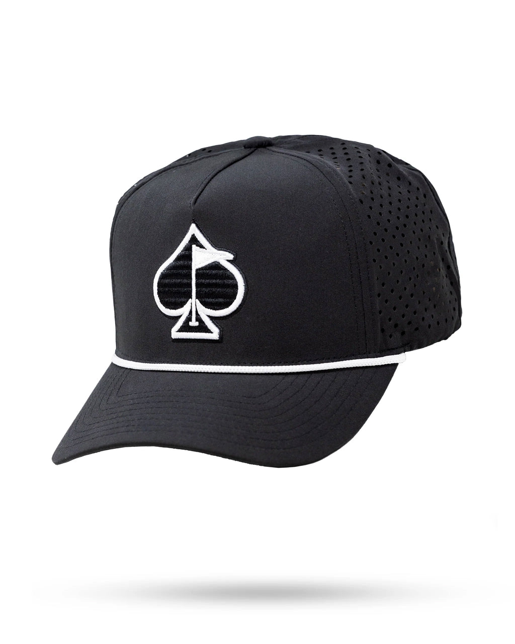 Perforated Rope Hat - Black – Pins and Aces, view 6