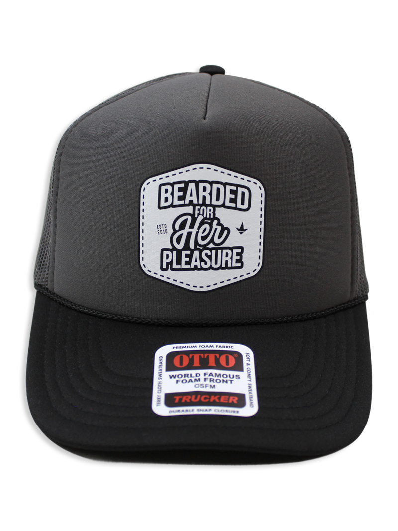 Luckless Outfitters Bearded For Her Pleasure Trucker Hat — main product shot