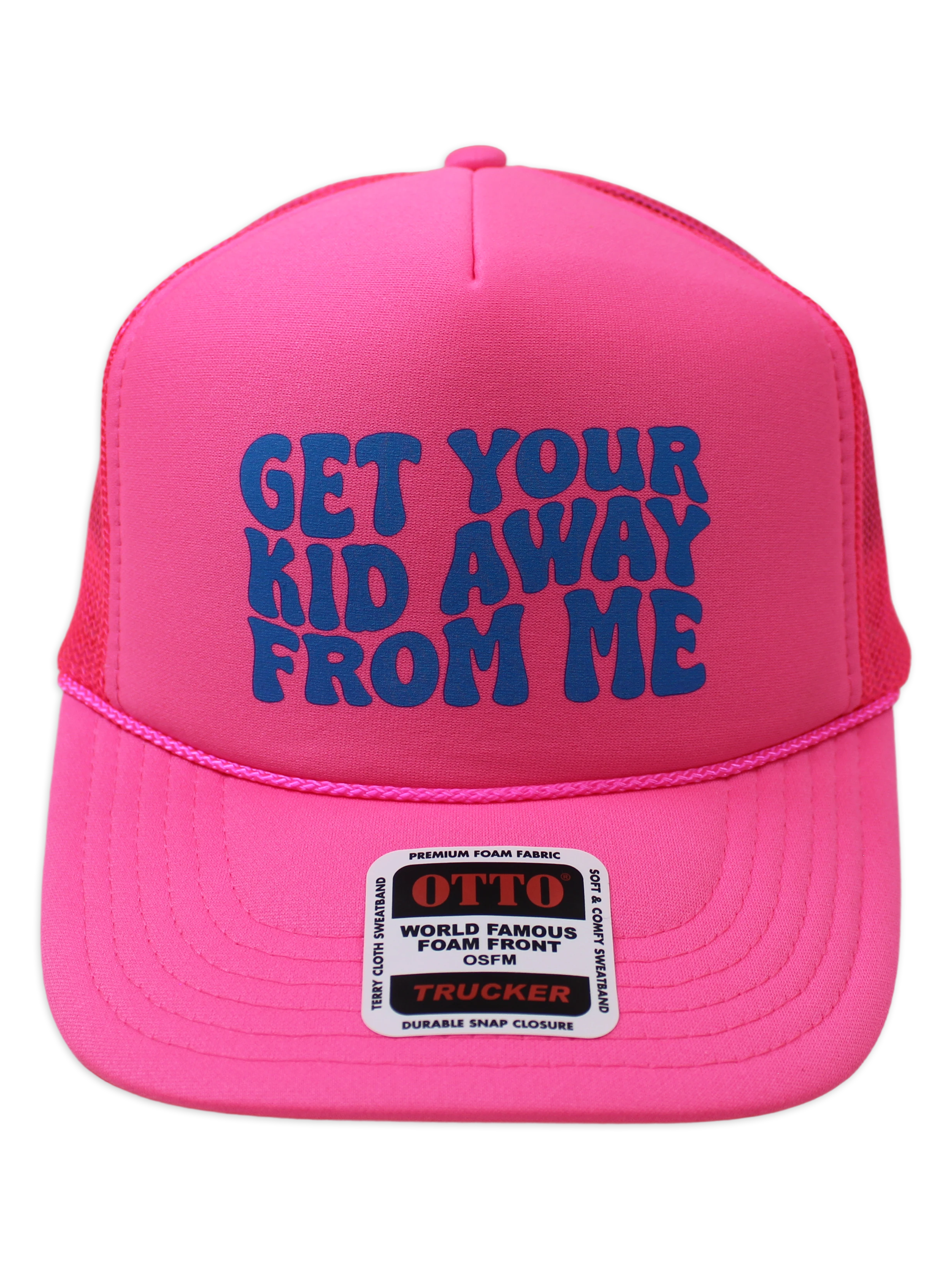 Luckless Outfitters Get Your Kid Away From Me Trucker Hat — main product shot