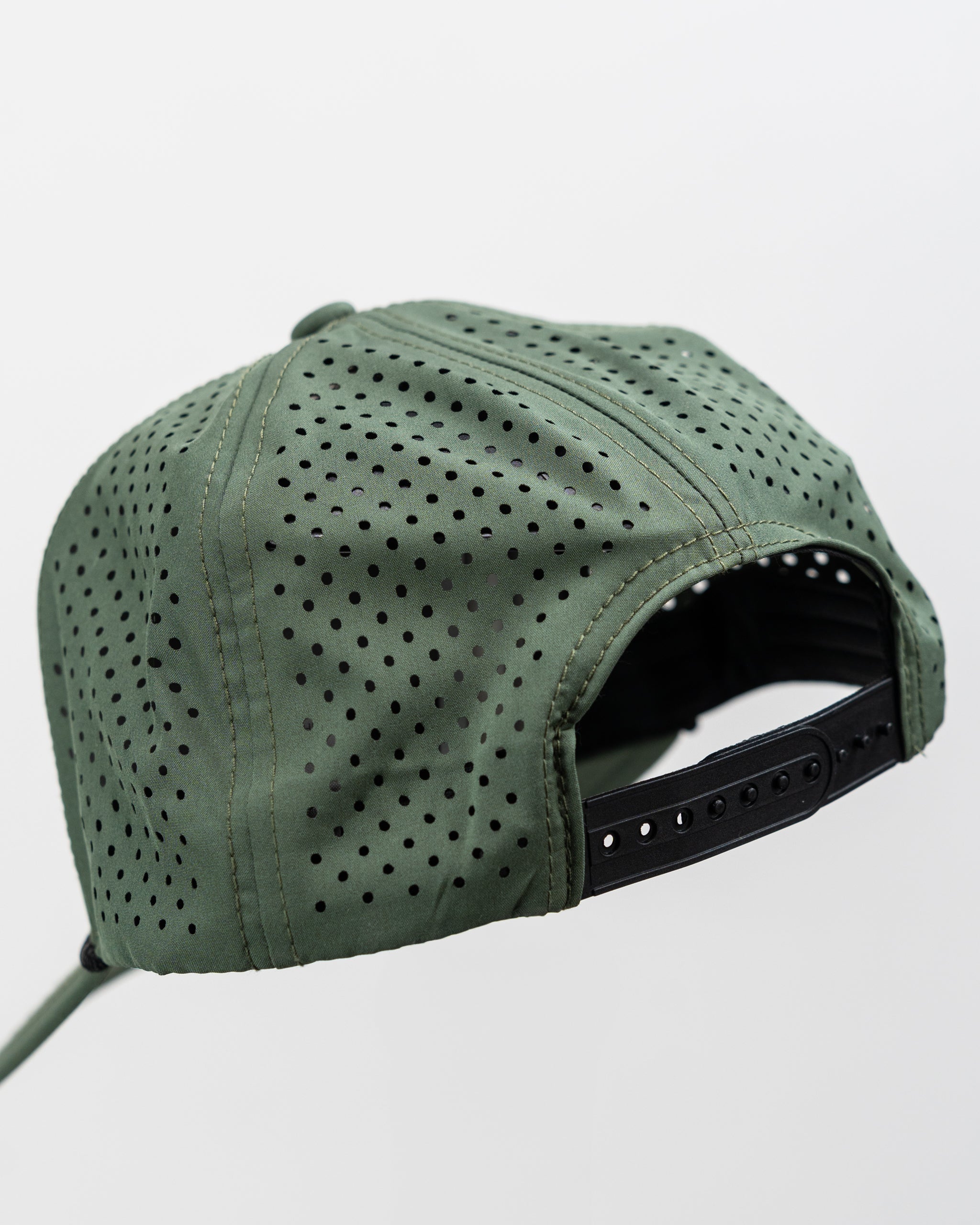 Perforated Rope Hat - Olive – Pins and Aces, view 12