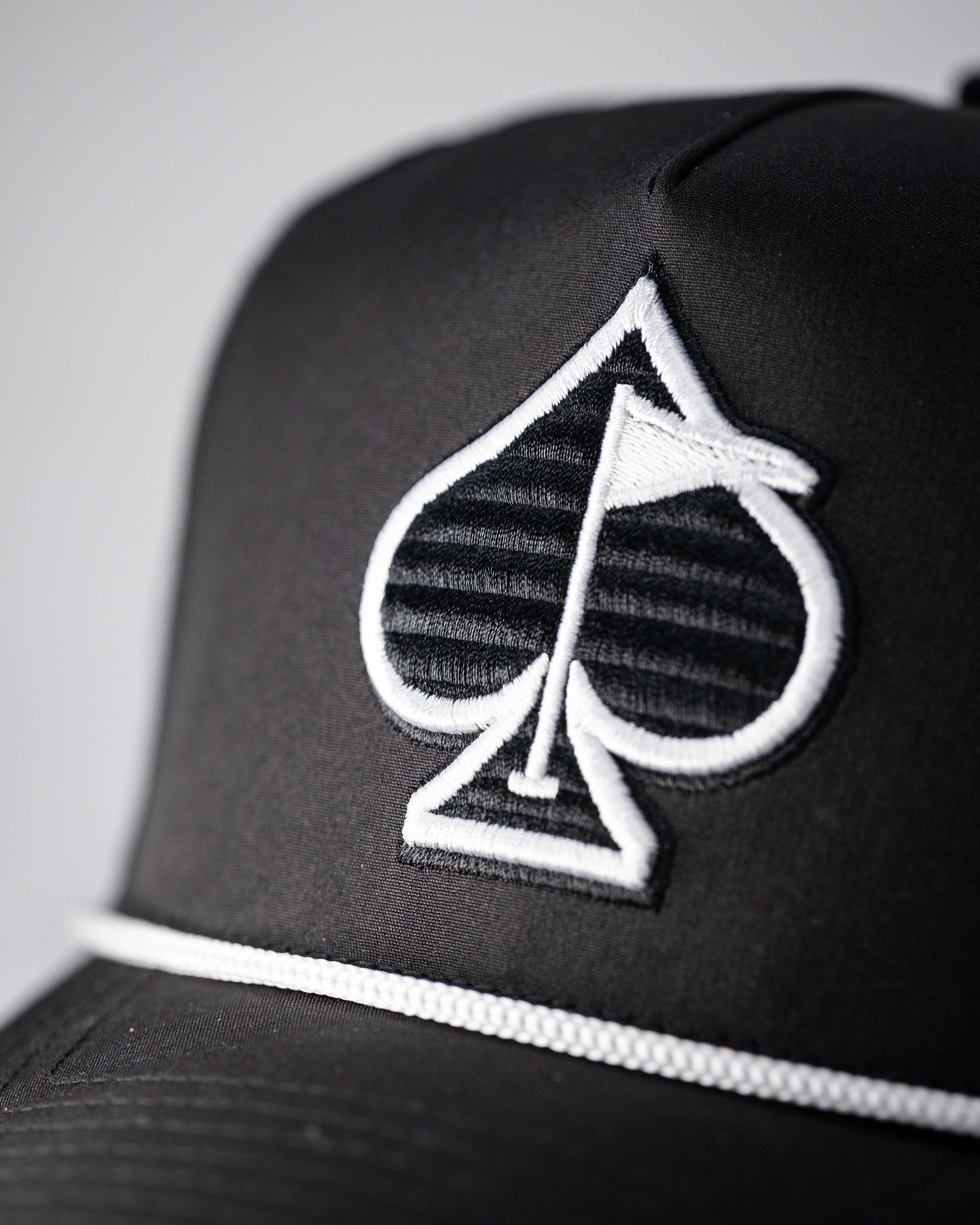 Perforated Rope Hat - Black – Pins and Aces, view 8