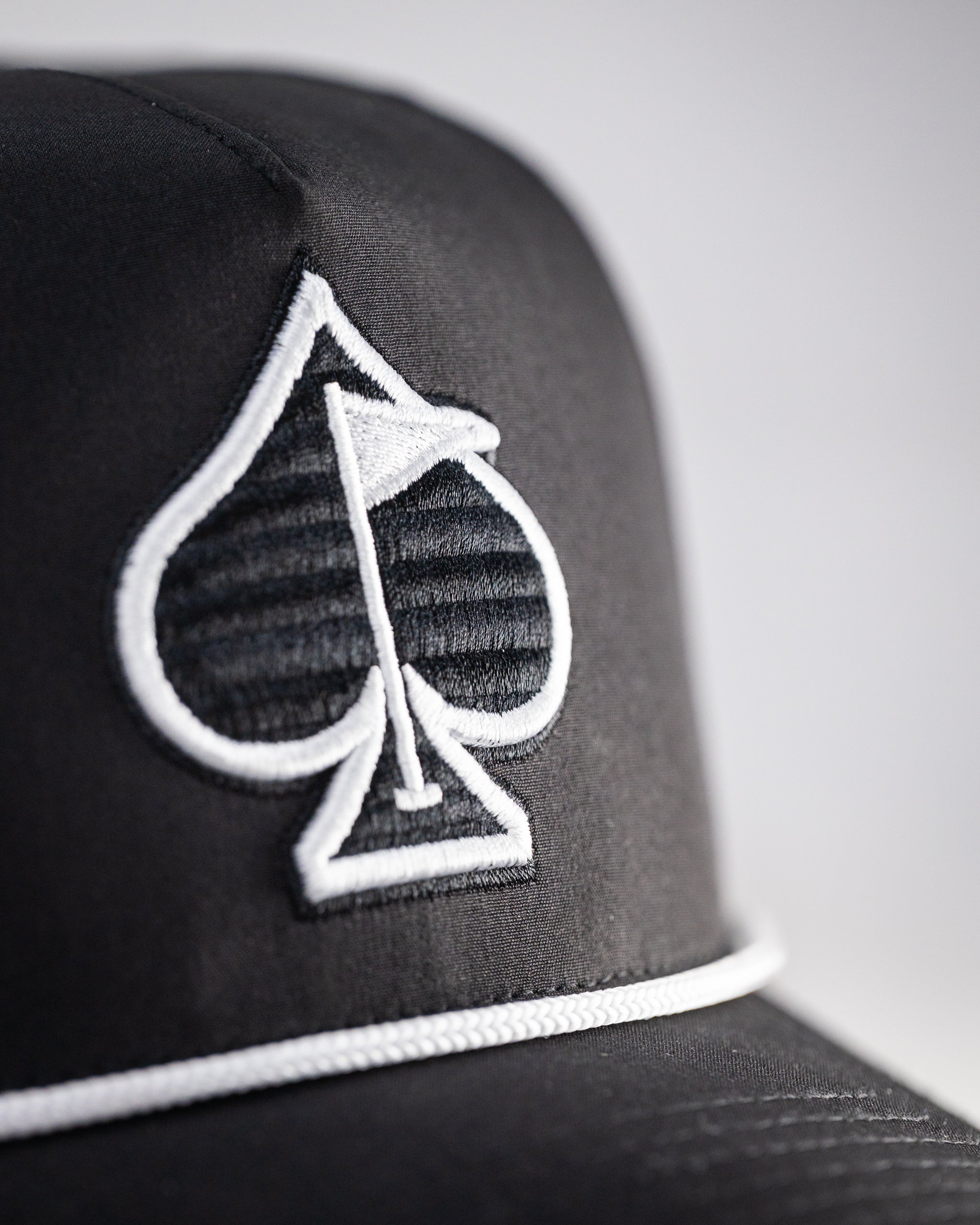 Perforated Rope Hat - Black – Pins and Aces, view 9