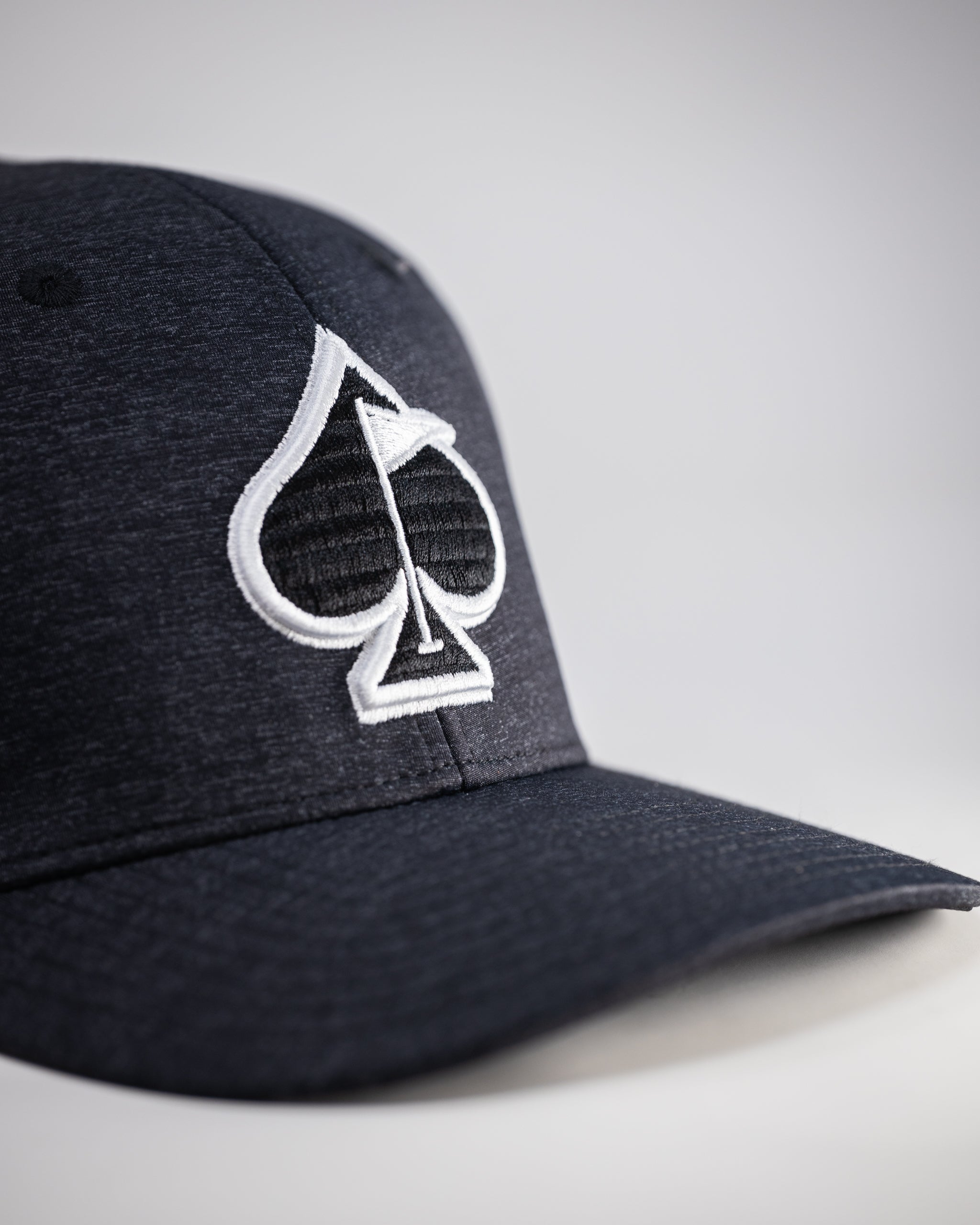 Pins and Aces Performance Spade Hat - Charcoal — packaging