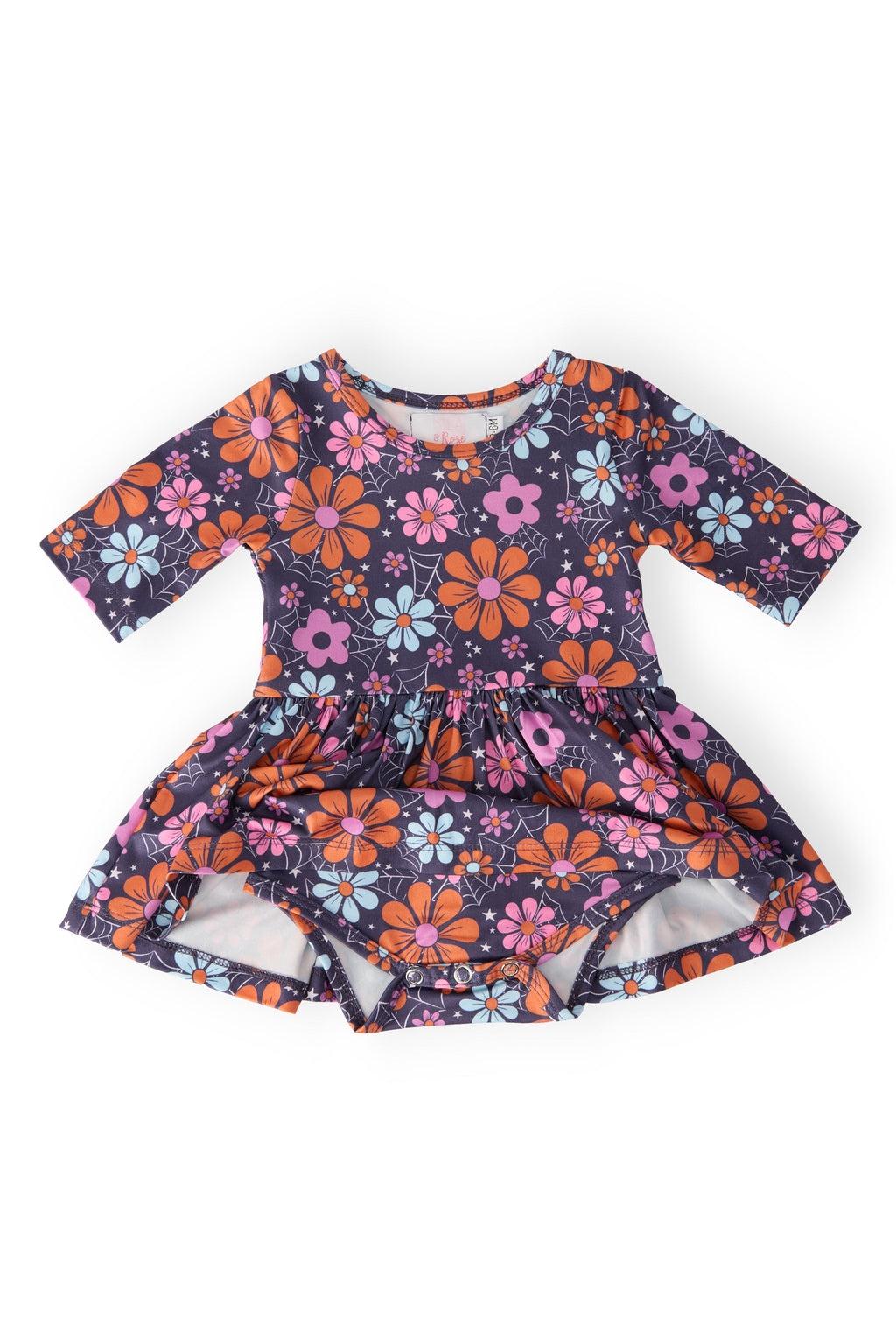 Mila & Rose ® Haunted Garden Twirl Bodysuit — detail close-up