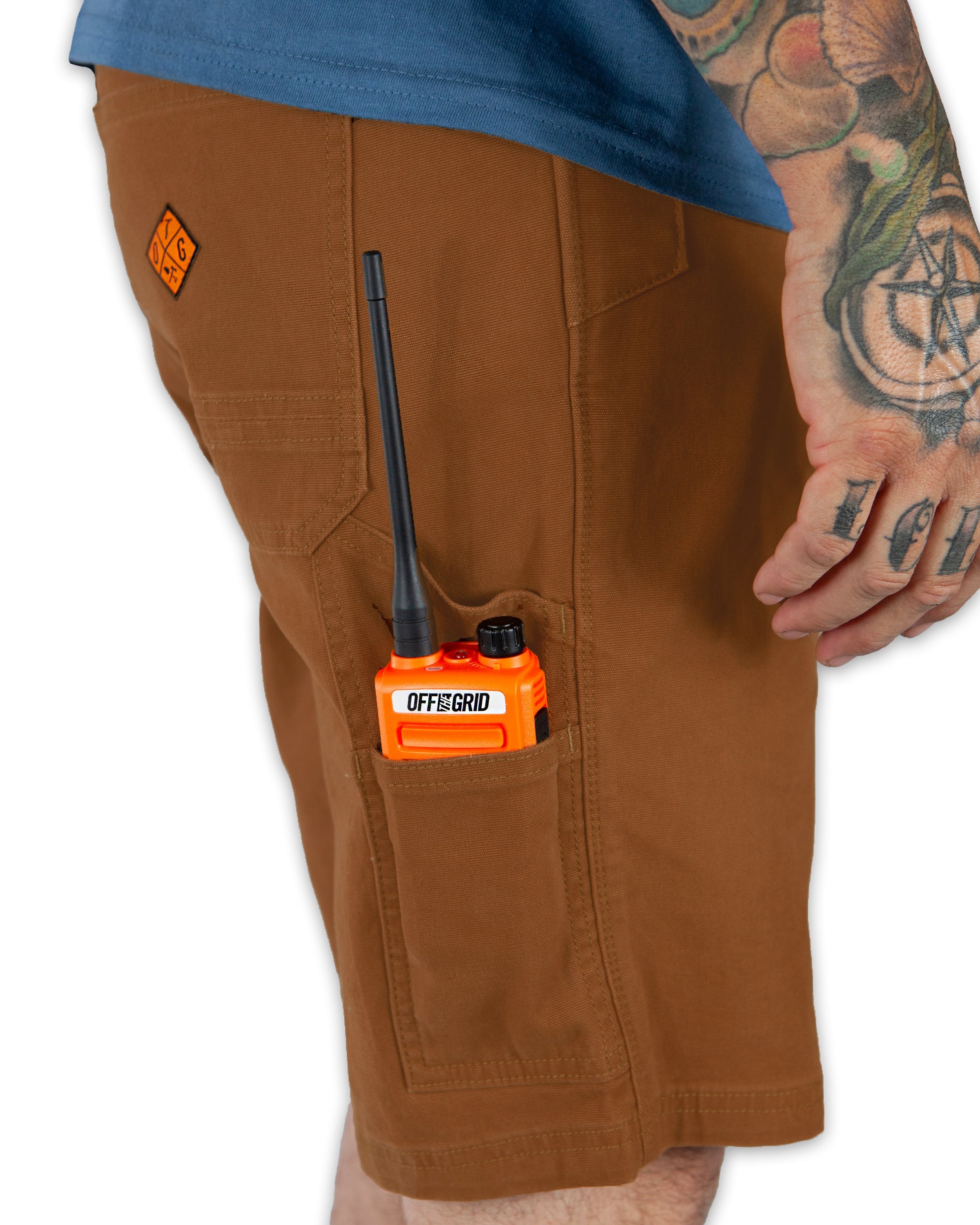 Off The Grid Surplus Havok Shorts 10" - TOB — in-use photo