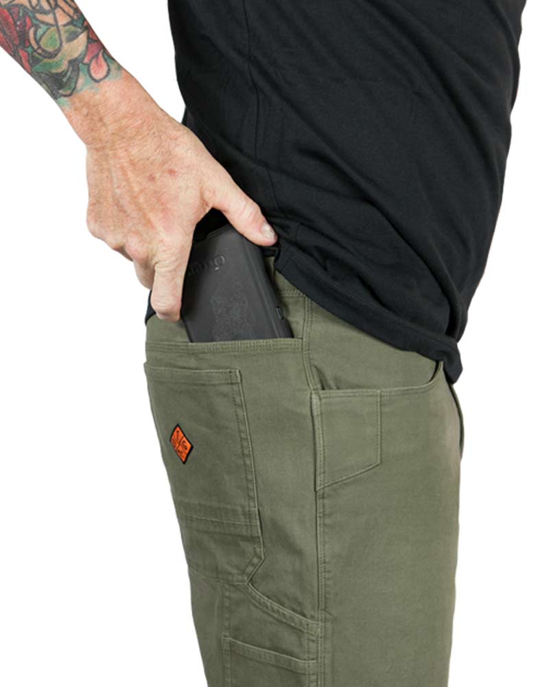 Off The Grid Surplus Havok Shorts 10" - Dark Olive — side view