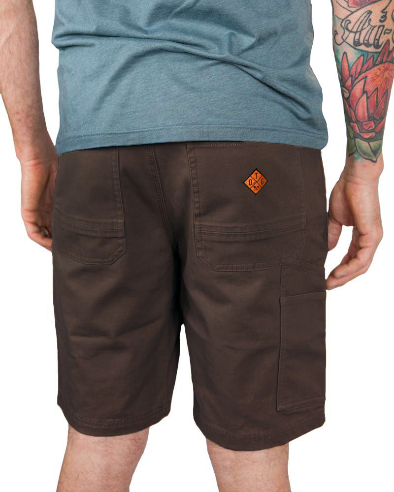 Off The Grid Surplus Havok Shorts 10" - Dark Brown — lifestyle context