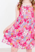 Mila & Rose ® Hawaiian Floral Ruffle Cross Back Dress — main product shot