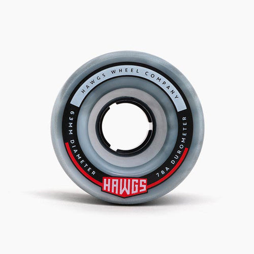 Hawgs Fatty Wheels 63mm 78a - Grey/White Swirl (Set of 4)