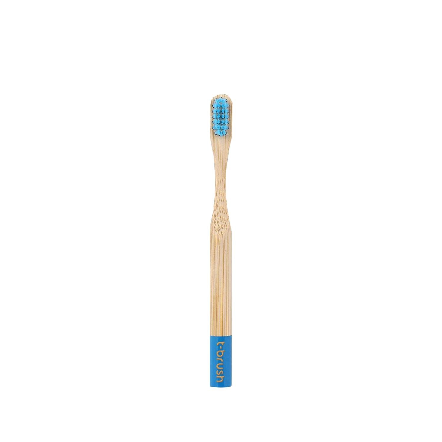 T-Brush Vegan Bamboo Soft Children's Toothbrush - Eco-Friendly Oral Care for Kids, Gentle on Gums, Sustainable & Cruelty-Free