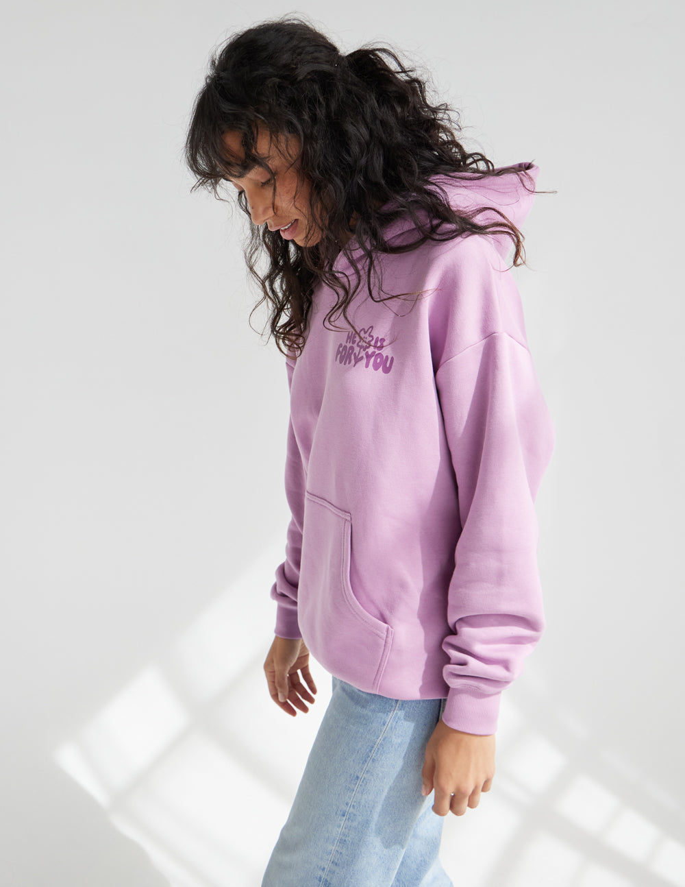 Elevated Faith He Is With You Unisex Hoodie — detail shot 8