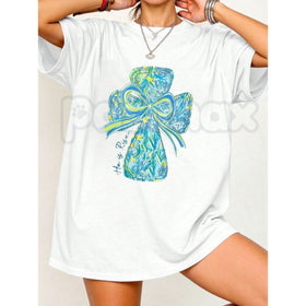 "He Is Risen" Christian Graphic Tee