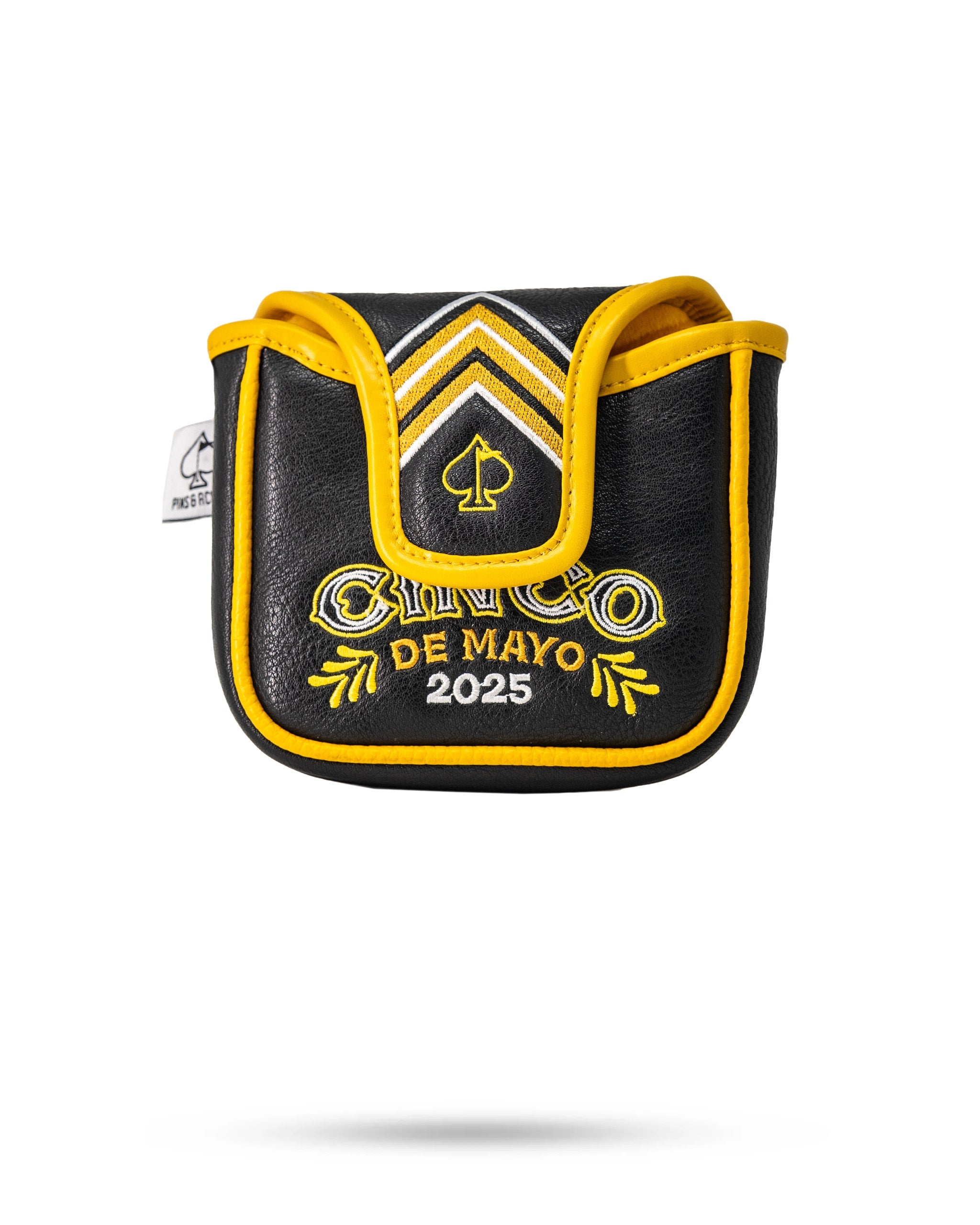 Pins and Aces Lucha Libre Mask - Mallet Putter Cover — detail close-up
