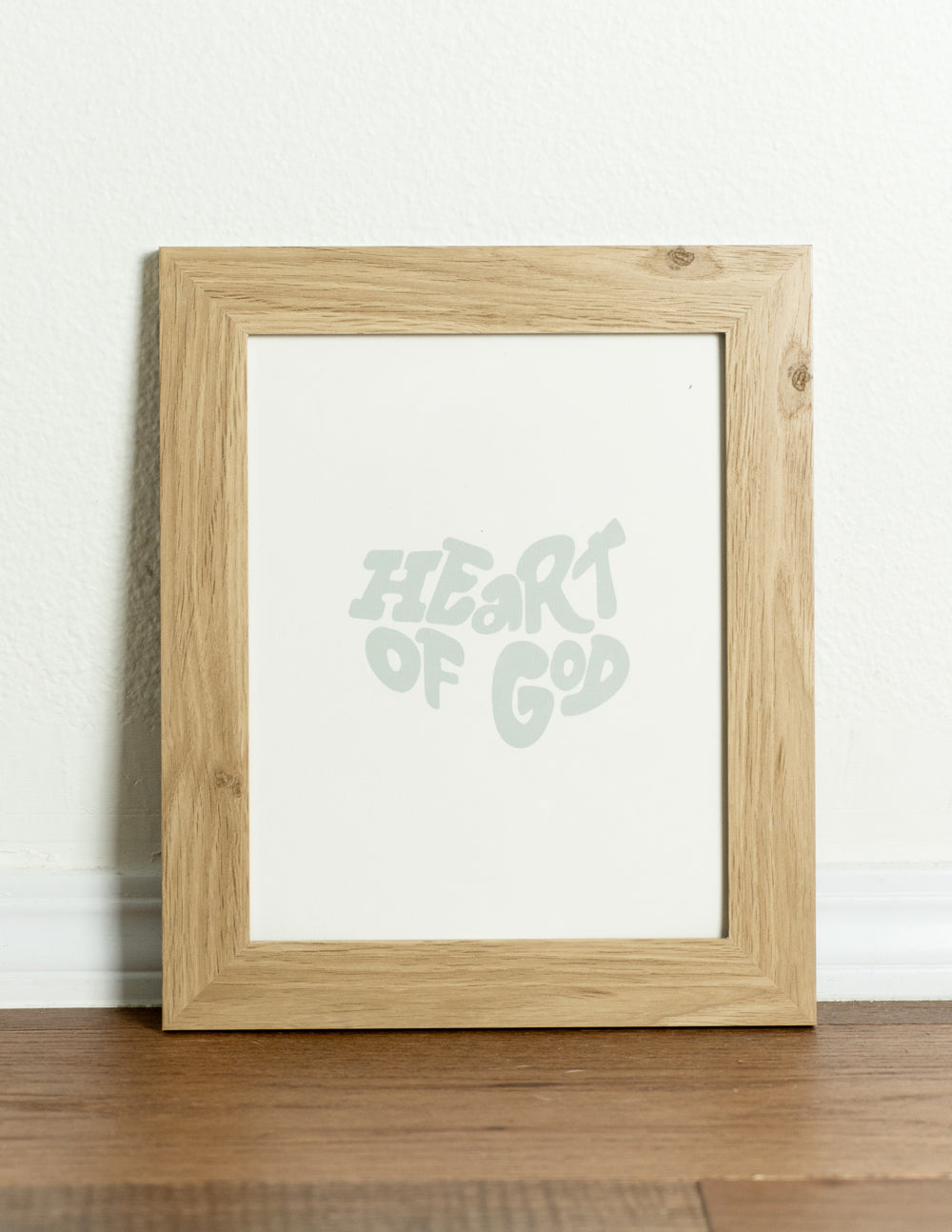 Elevated Faith Heart of God Print — detail close-up