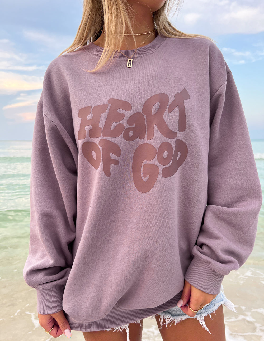 Elevated Faith Heart of God Unisex Crewneck — main product shot