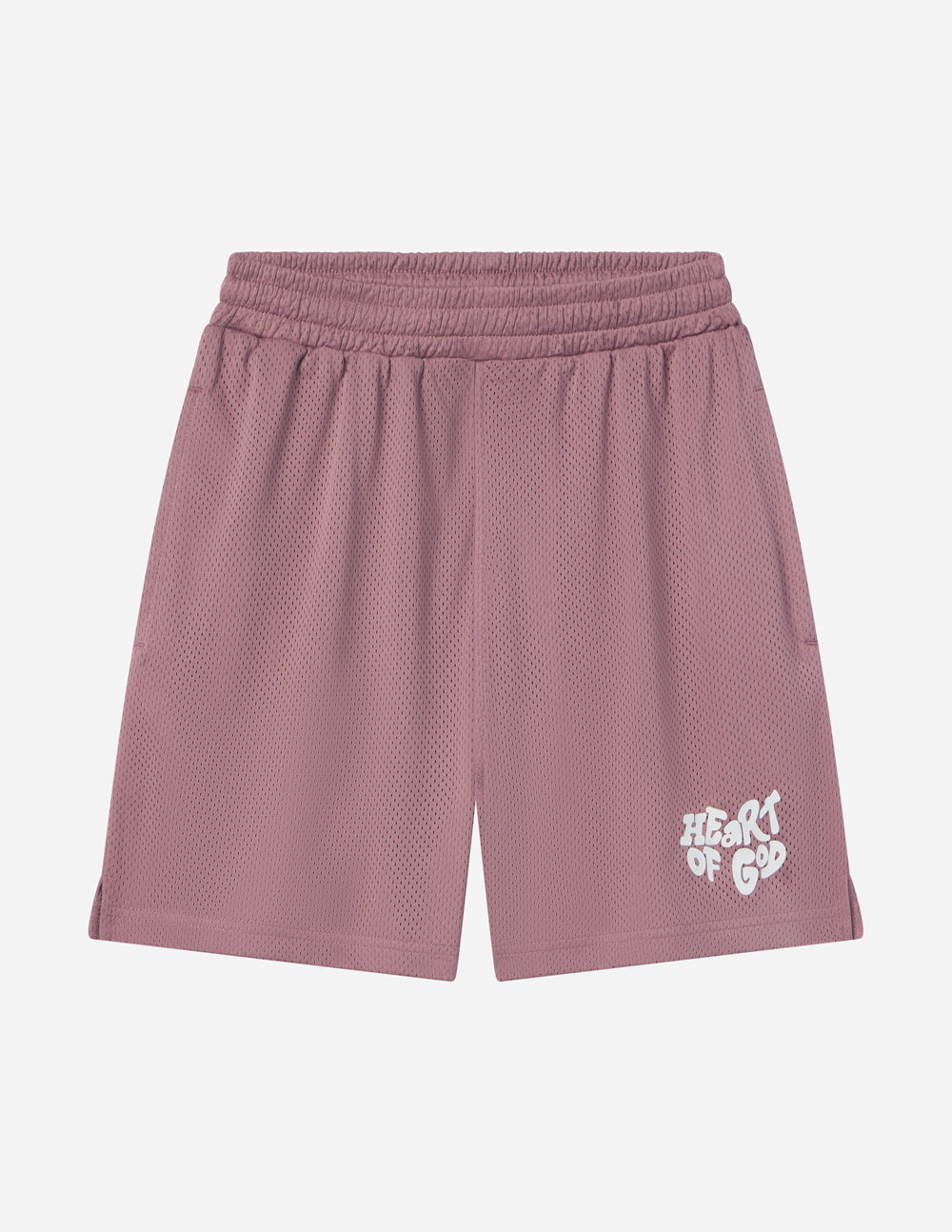 Elevated Faith Heart of God Unisex Mesh Short — in-use photo