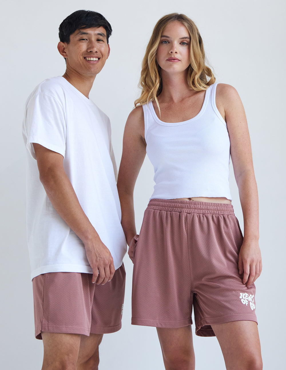 Elevated Faith Heart of God Unisex Mesh Short — side view