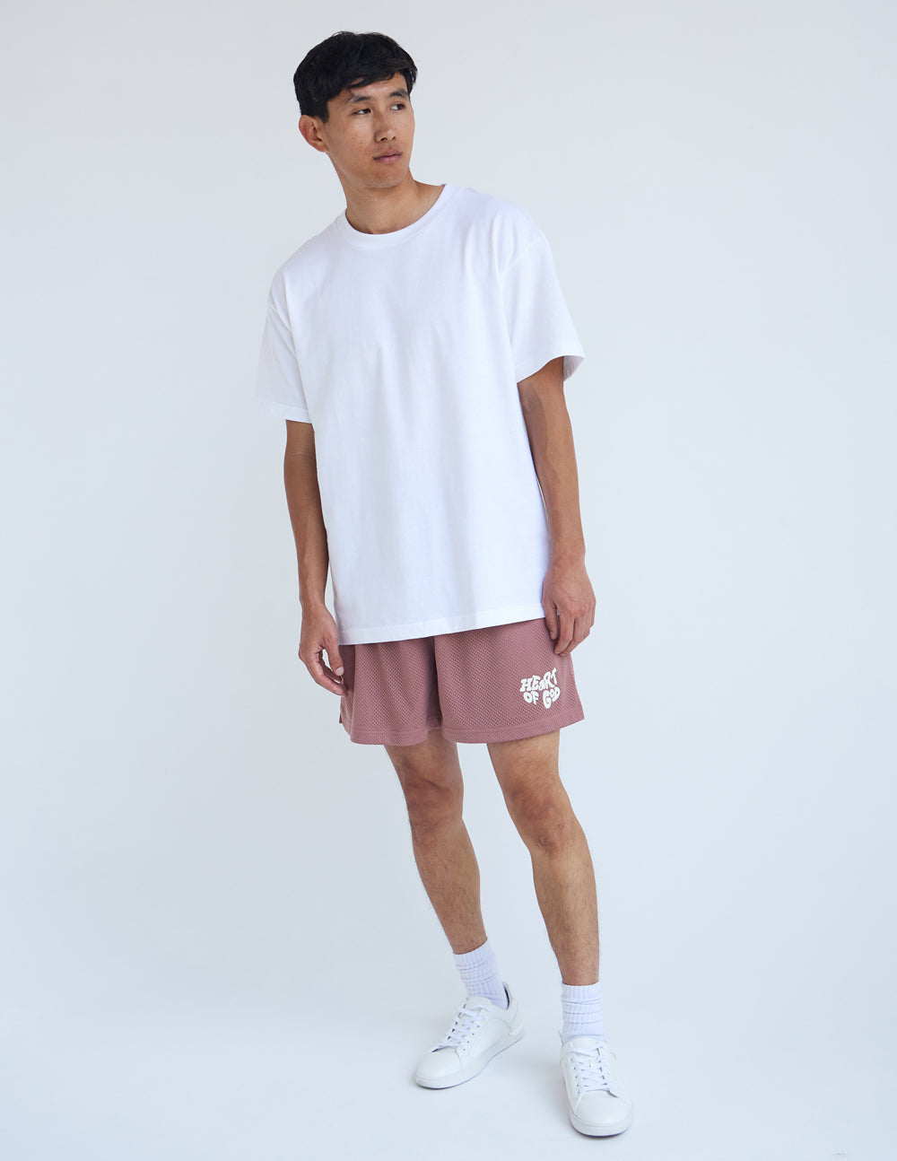 Elevated Faith Heart of God Unisex Mesh Short — alternative angle
