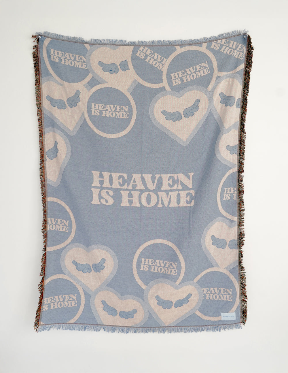Elevated Faith Heaven Is Home Throw Blanket — main product shot