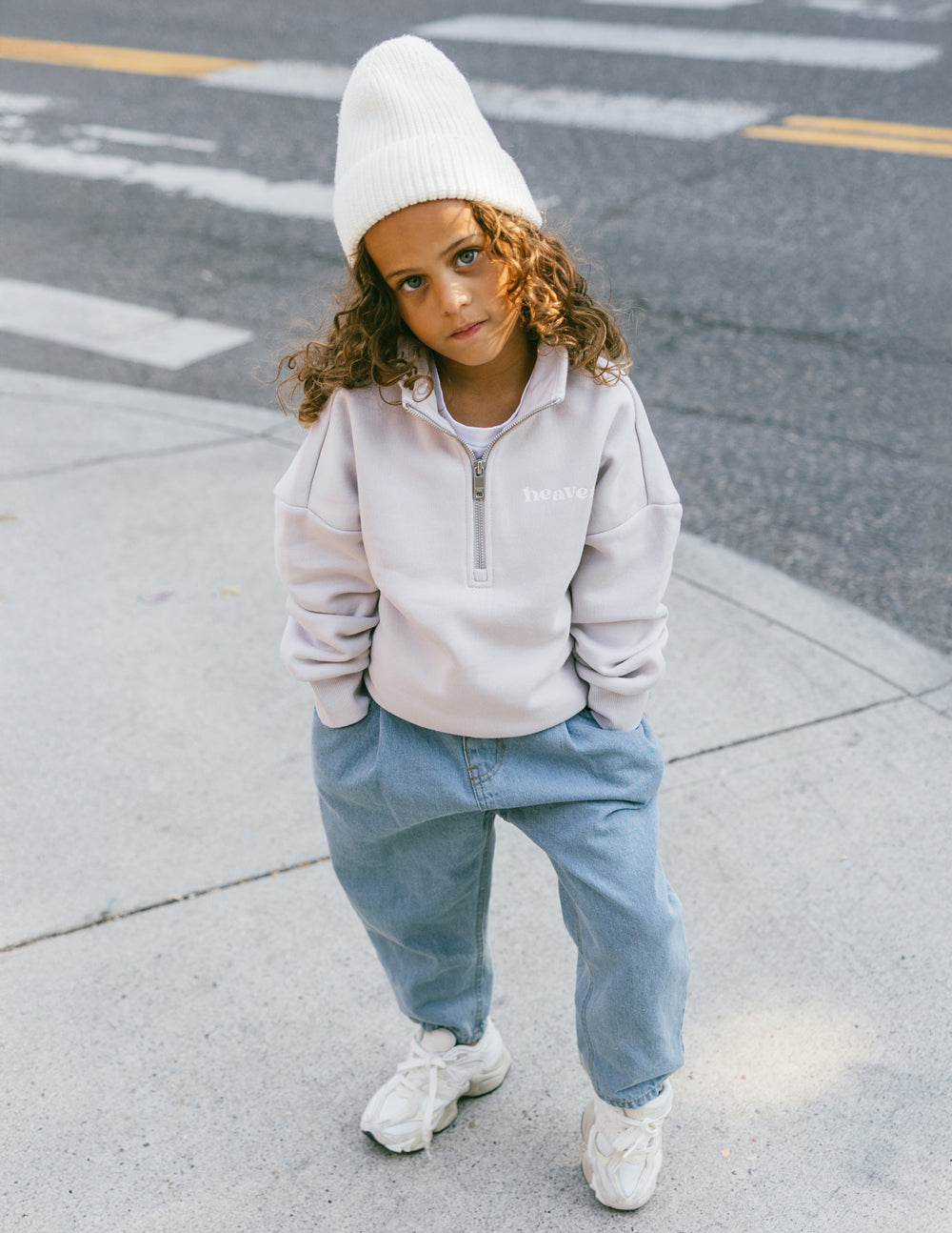 Elevated Faith Heaven Kids Half-Zip — main product shot