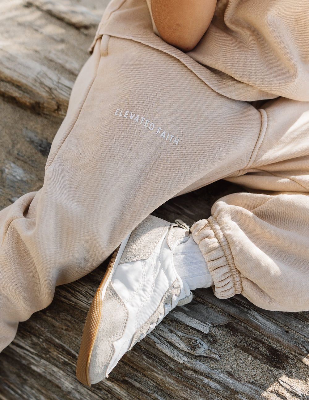 Elevated Faith Heaven Kids Sweatpant — in-use photo