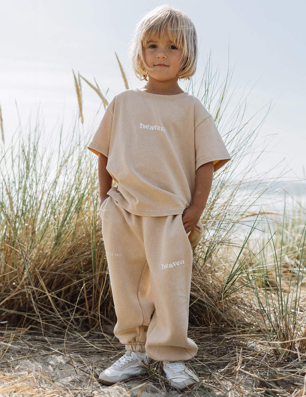 Elevated Faith Heaven Kids Tee — detail close-up