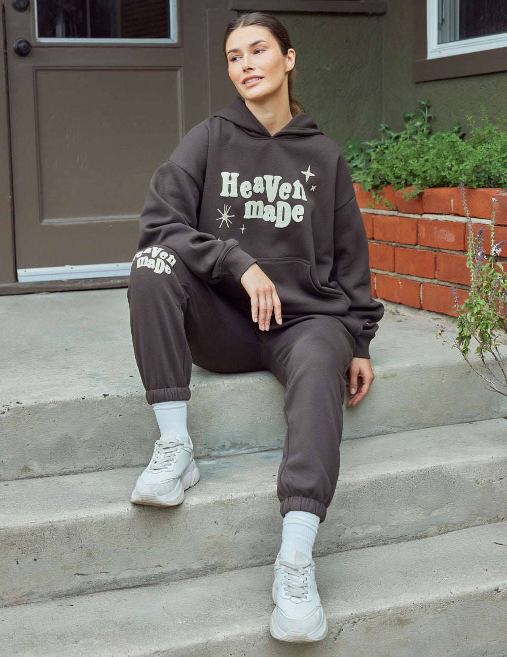 Elevated Faith Heaven Made Unisex Sweatpant — back view