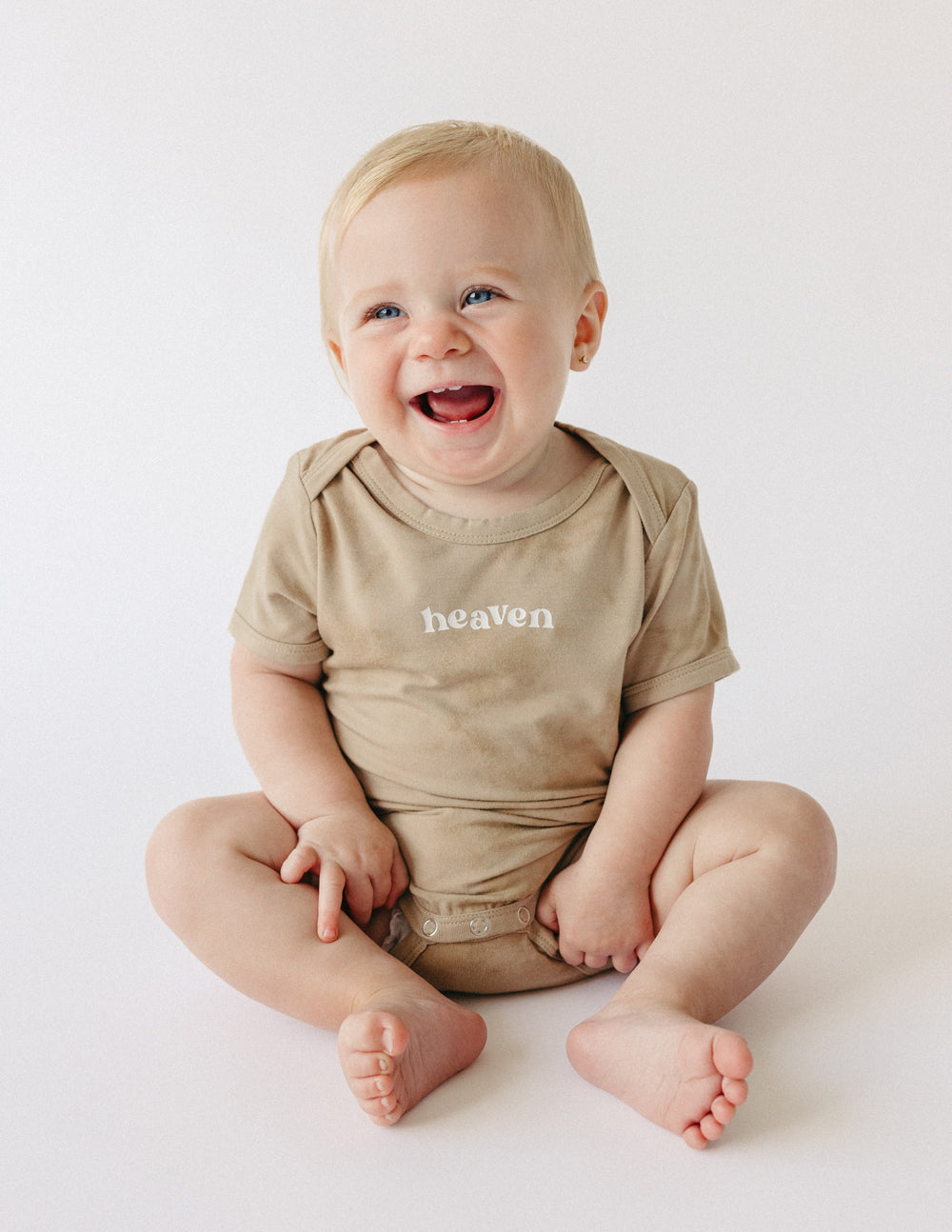 Elevated Faith Heaven Onesie — lifestyle context