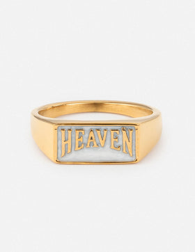 Heaven Rectangular Signet Ring