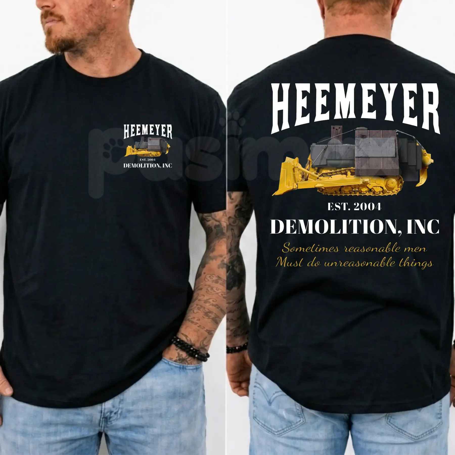 Heemeyer Demolition Inc T Shirt – Vintage Heavy Equipment Mechanic Tee, Legendary Killdozer Memorial Unisex Cotton Streetwear Graphic Shirt