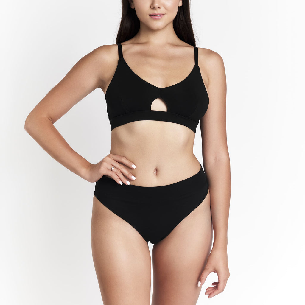 Net Positive Keyhole Bra — detail close-up